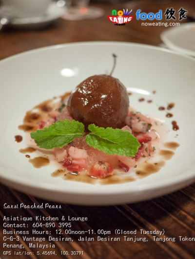 Sarsi Poached Pears