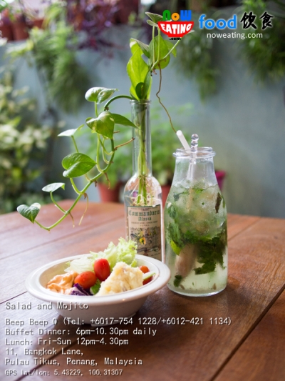 Salad and Mojito