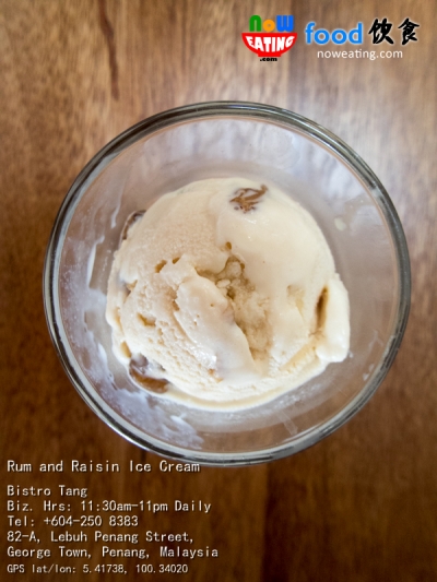 Rum and Raisin Ice Cream
