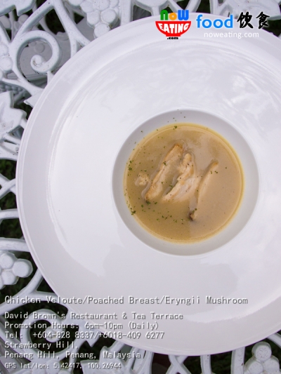 Chicken Veloute/Poached Breast/Eryngii Mushroom