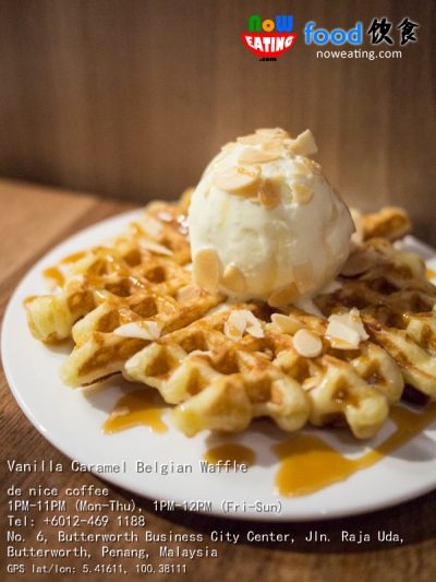 Vanilla Caramel Belgian Waffle