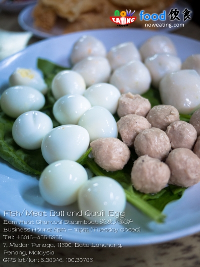 Fish/Meat Ball and Quail Egg