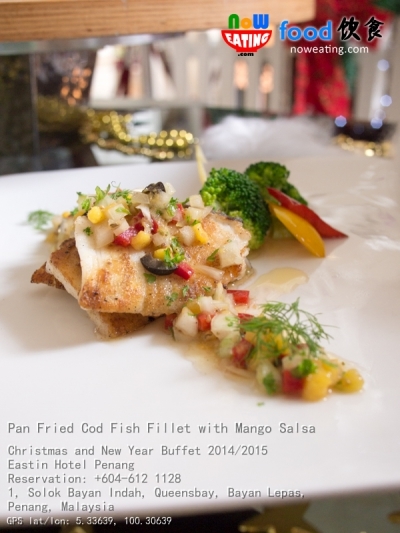 Pan Fried Cod Fish Fillet with Mango Salsa