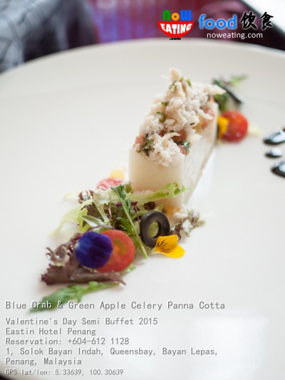 Blue Crab & Green Apple Celery Panna Cotta