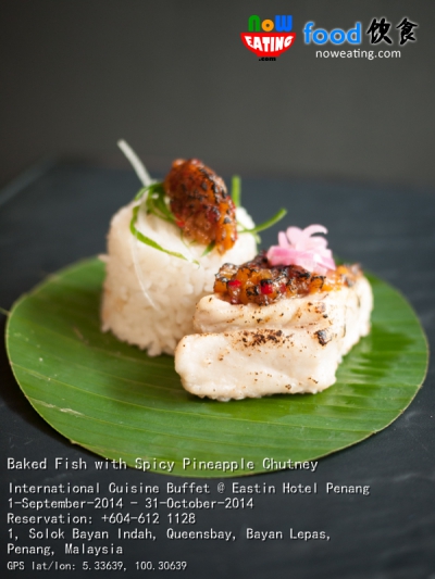 Baked Fish with Spicy Pineapple Chutney