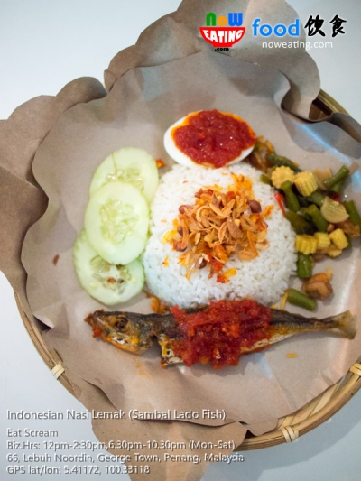 Indonesian Nasi Lemak (Sambal Lado Fish)