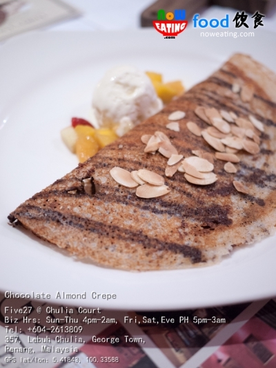 Chocolate Almond Crepe