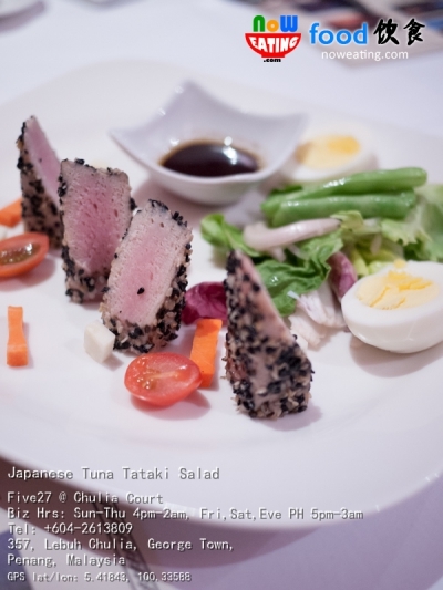 Japanese Tuna Tataki Salad