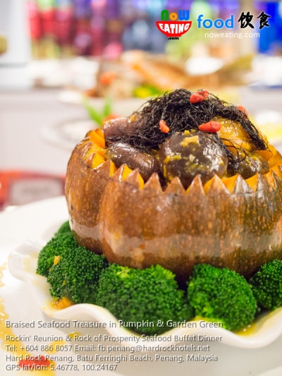 Braised Seafood Treasure in Pumpkin & Garden Green