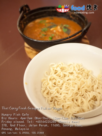 Thai Curry Fresh Grouper Fish w/ Meggie