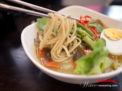 Organic Green Curry Ramen (Pumpkin Noodle) 招牌青咖喱拉面 (南瓜面)