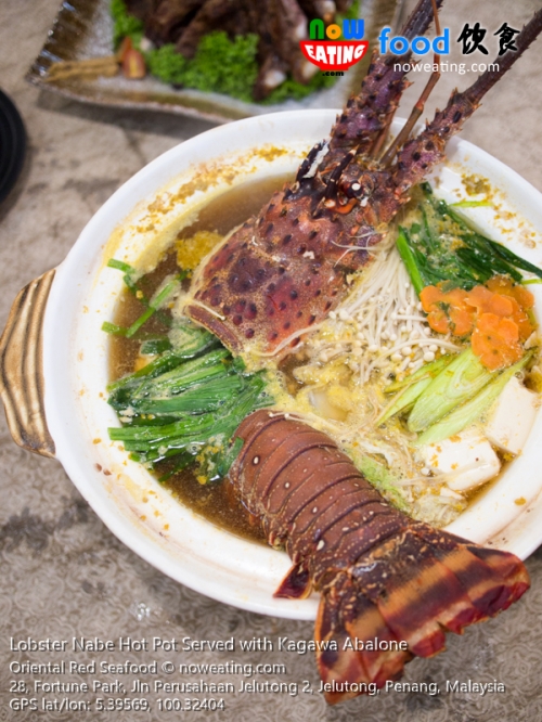 Lobster Nabe Hot Pot Served with Kagawa Abalone