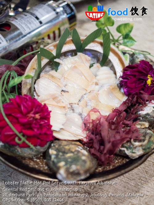Lobster Nabe Hot Pot Served with Kagawa Abalone