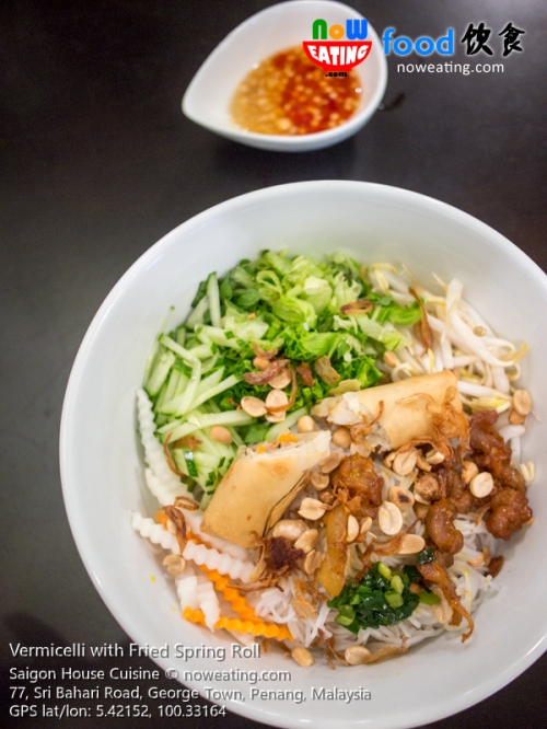 Vermicelli with Fried Spring Roll
