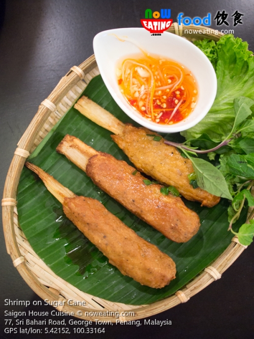 Shrimp on Sugar Cane