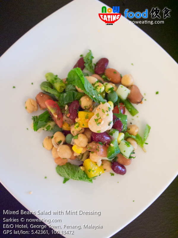 Mixed Beans Salad with Mint Dressing