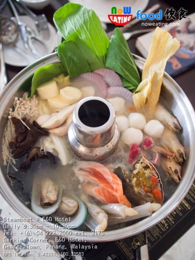 Steamboat @ E&O HotelDaily 6:30pm - 10:30pmTel: +(6) 04 222 2000 ext. 3175