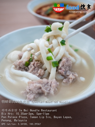 特味碎肉QQ鱼肉面 Special Meat QQ Noodle