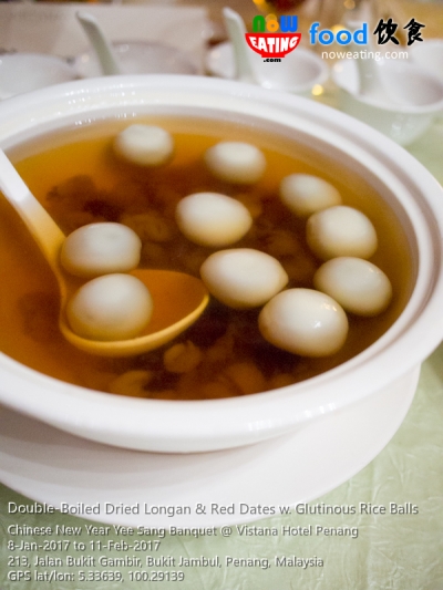 Double-Boiled Dried Longan & Red Dates w. Glutinous Rice Balls