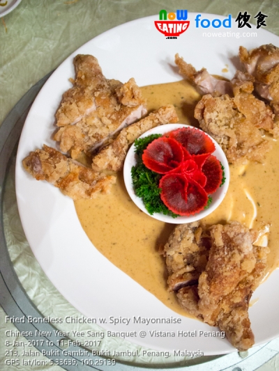 Fried Boneless Chicken w. Spicy Mayonnaise