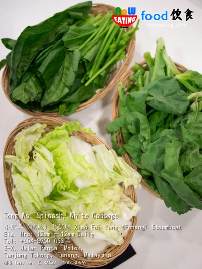 Tong Wo, Spinach, White Cabbage