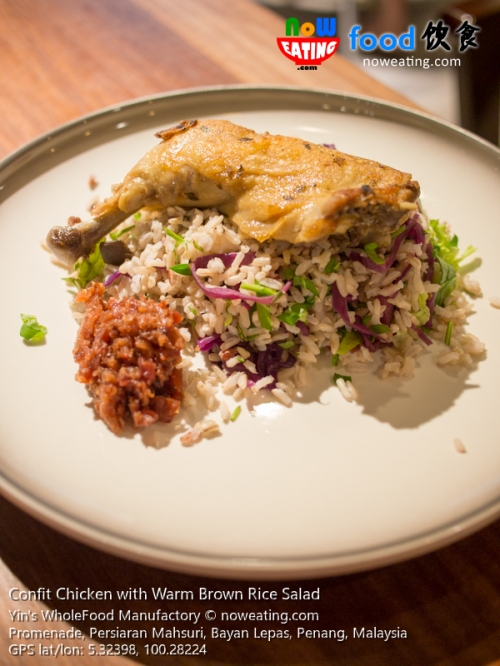 Confit Chicken with Warm Brown Rice Salad